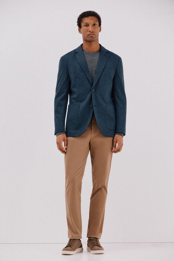 Cortefiel Fine knit jumper Navy