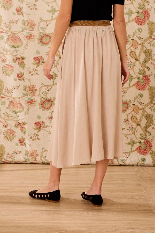 Pol&iacute;n Et Moi Saia de linho Frida Tostado