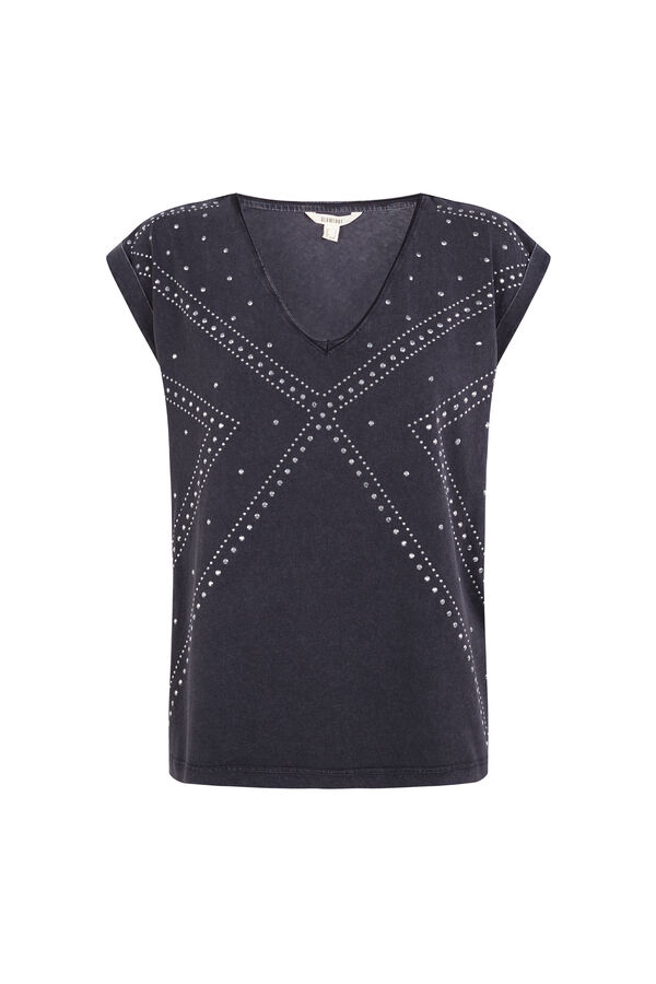 Slowlove Camiseta tachas Grey