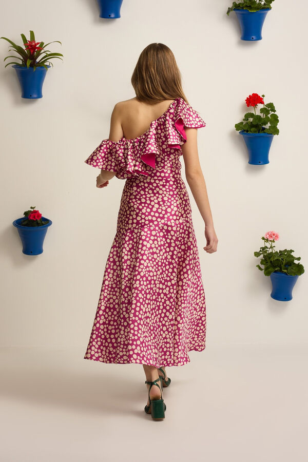 Silbon Saia Event Collection midi estampada Roxo