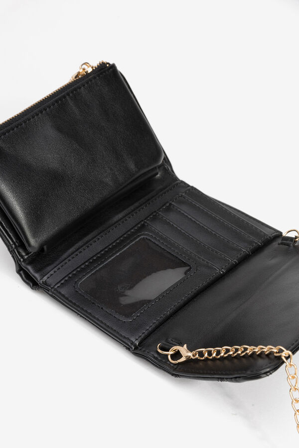 Vilanova Mala de ombro com corrente Preto