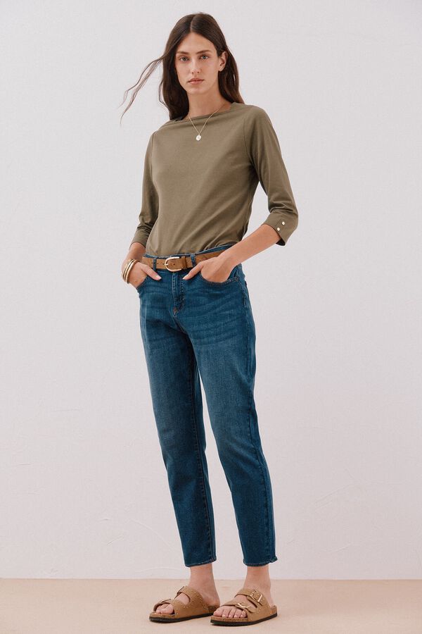 Cortefiel mom jeans  Blue