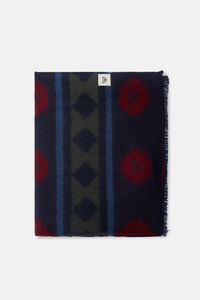 Cortefiel Ethnic motif scarf Printed brown