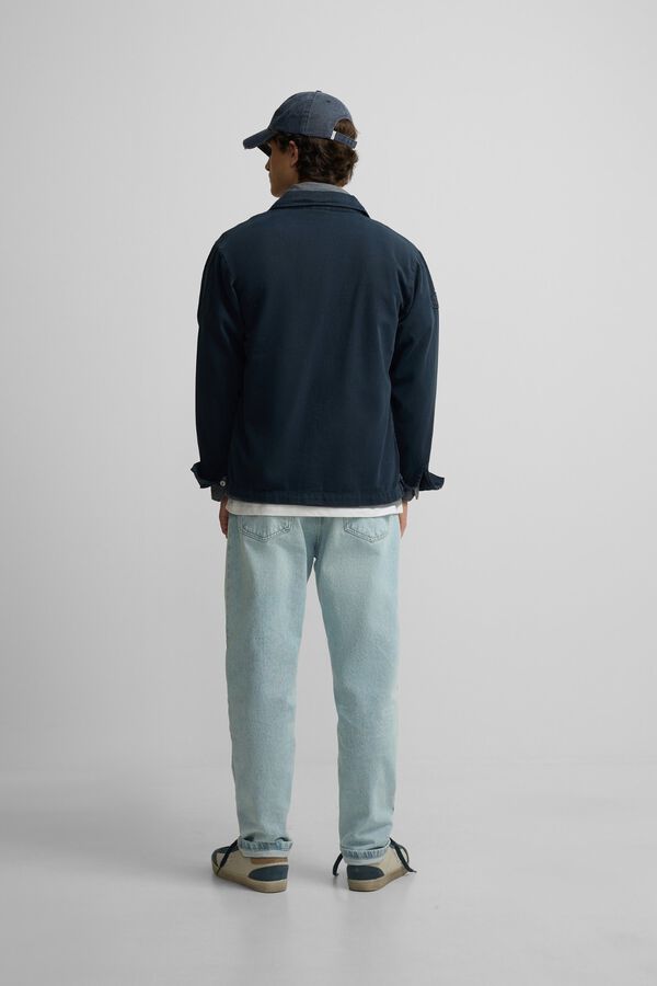 Silbon Patches overshirt Navy