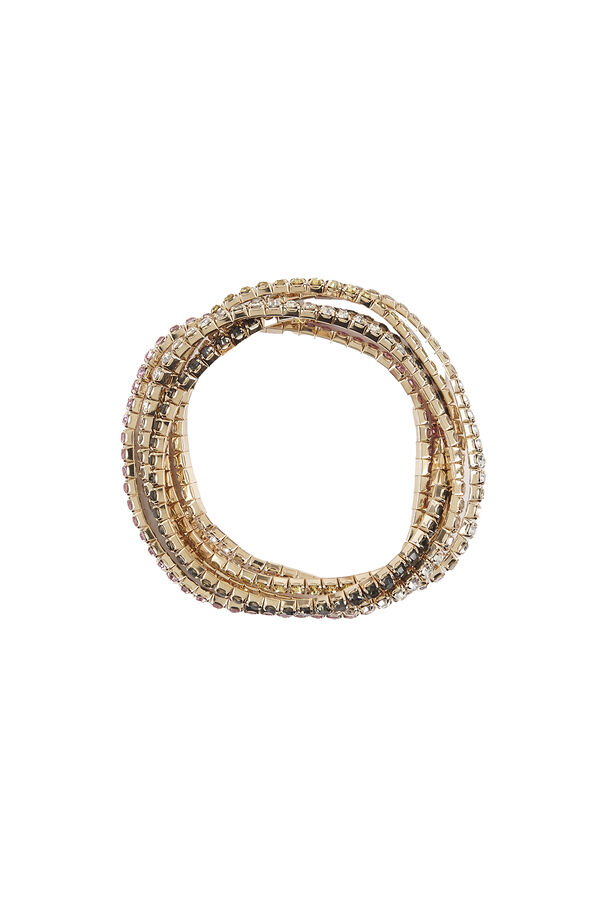 Cortefiel Rhinestone bracelet Multicolour