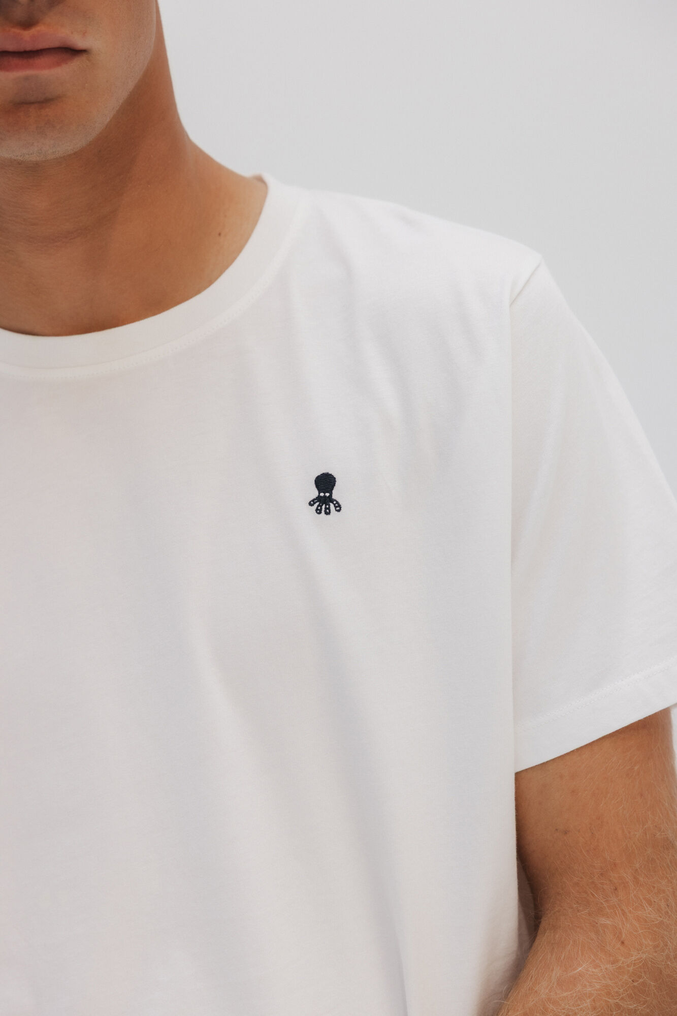 elPulpo T-shirt com logo bordado