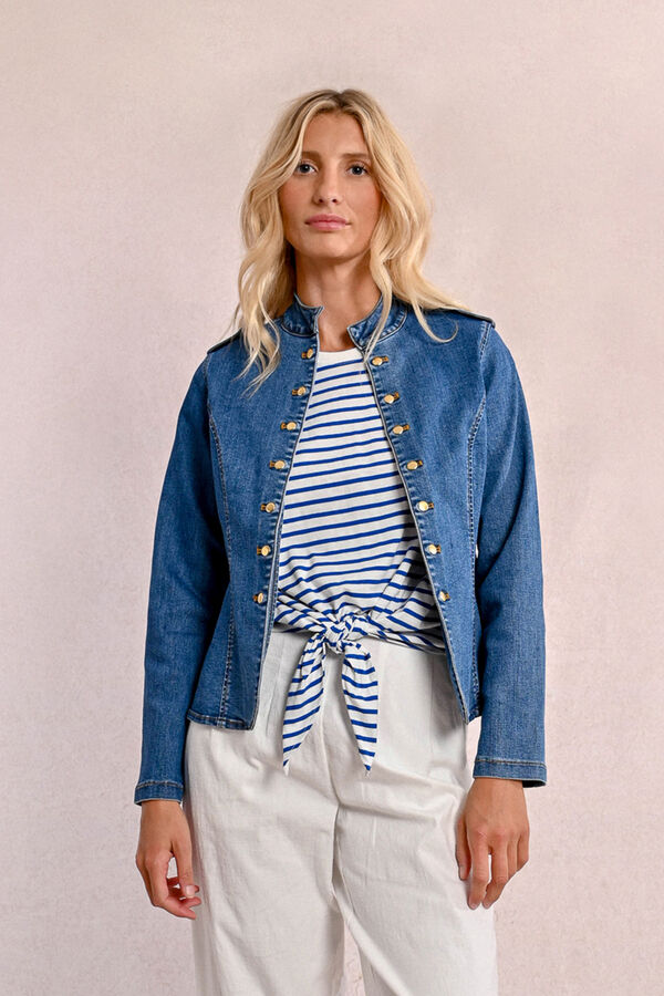 Molly Bracken Chaqueta vaquera estilo militar Azul