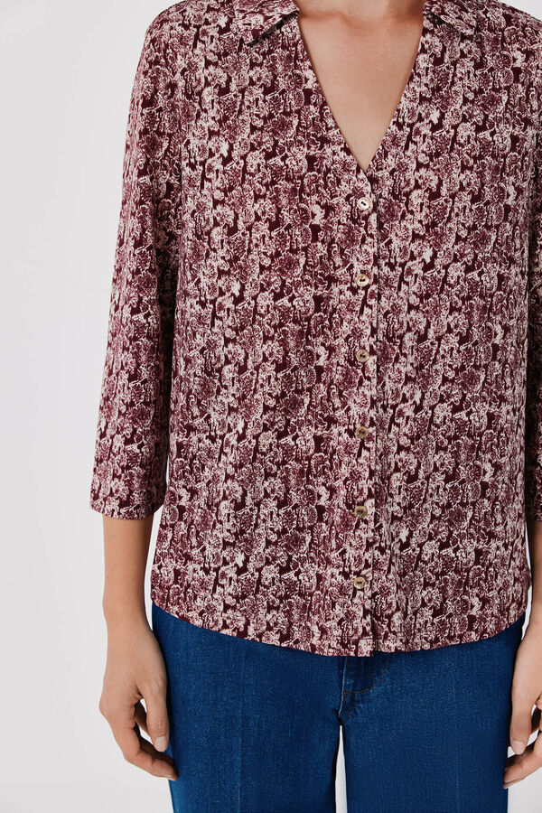Cortefiel Stretch shirt with buttons Multicolour