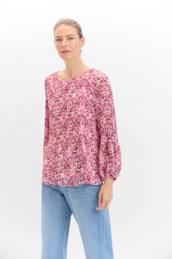 Cortefiel Combined pleated blouse Multicolour