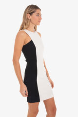 Cuplé Vestido mini de crepe Branco