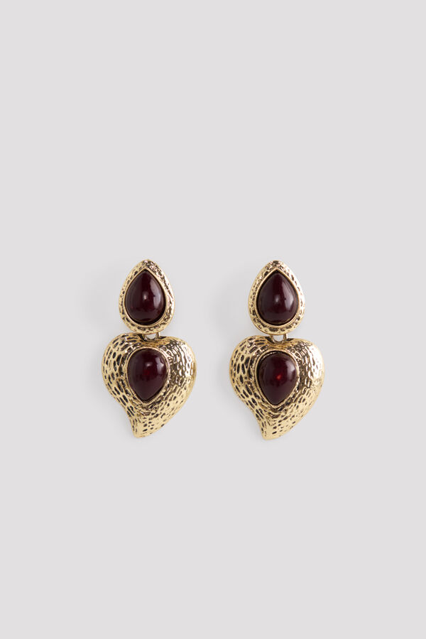 Cortefiel Heart earrings Gold