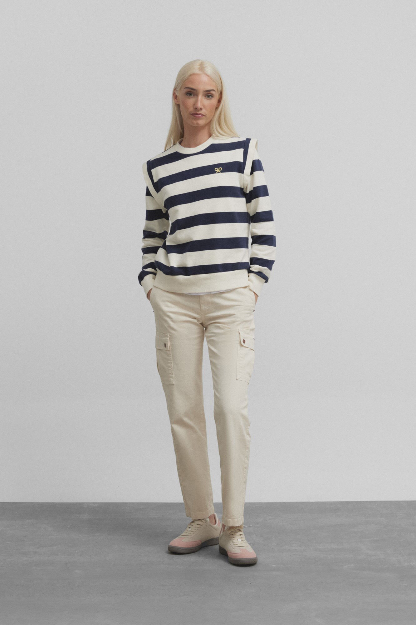 Striped sweatshirt womens hotsell