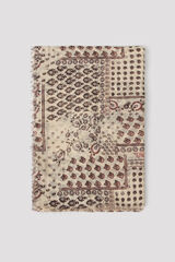Cortefiel Fular patchwork Estampado beige