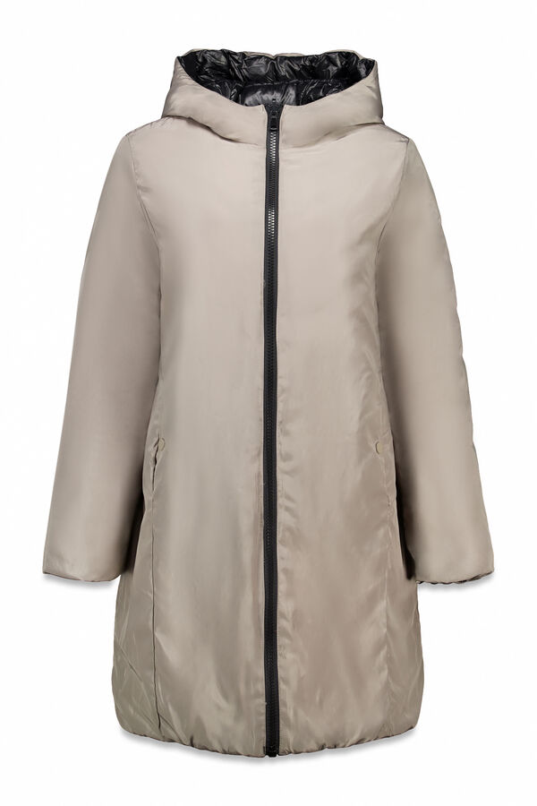 Cortefiel Reversible thermolite® anorak Black