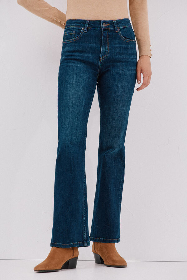 Cortefiel Bell bottom jeans Blue