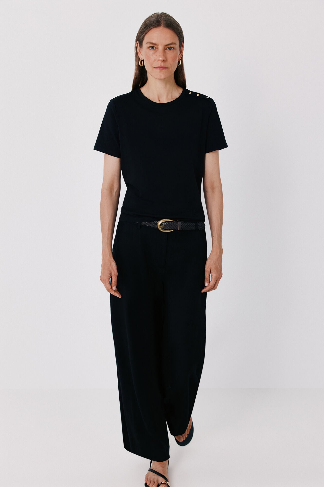 Cortefiel Fluid wide trousers