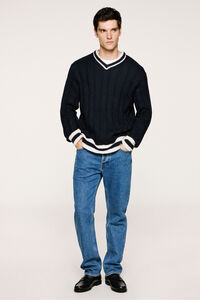 Selected Camisola de lã e alpaca com gola em V 