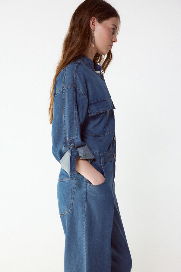 Slowlove Mono vaquero cargo Azul oscuro