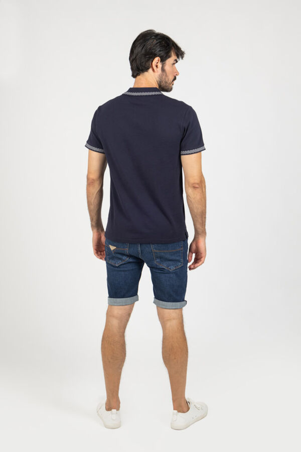 Privata Short sleeve polo shirt Navy