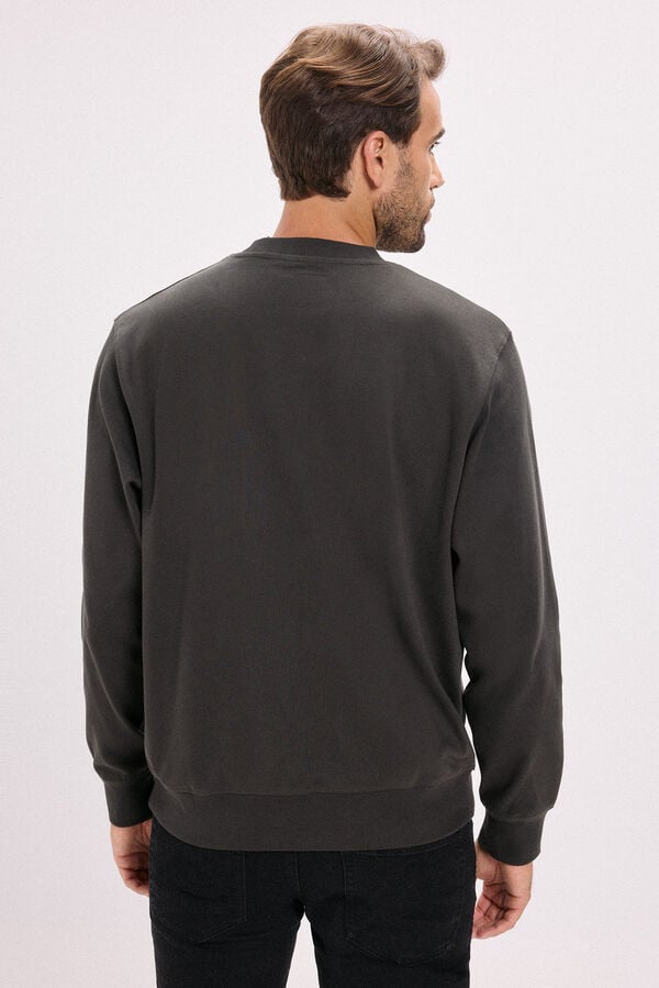 Jack & Jones Sweatshirt básico estampado  Cinzento