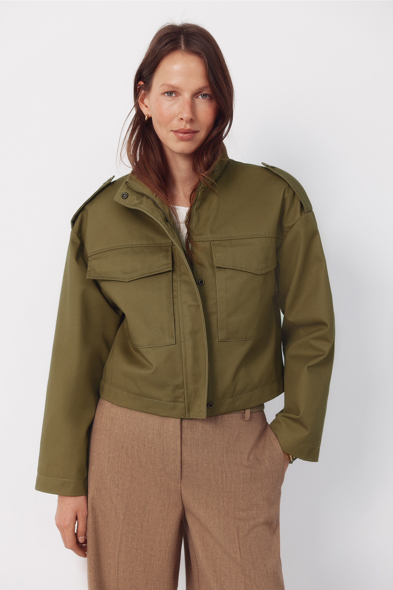 Cortefiel Short jacket with pockets
