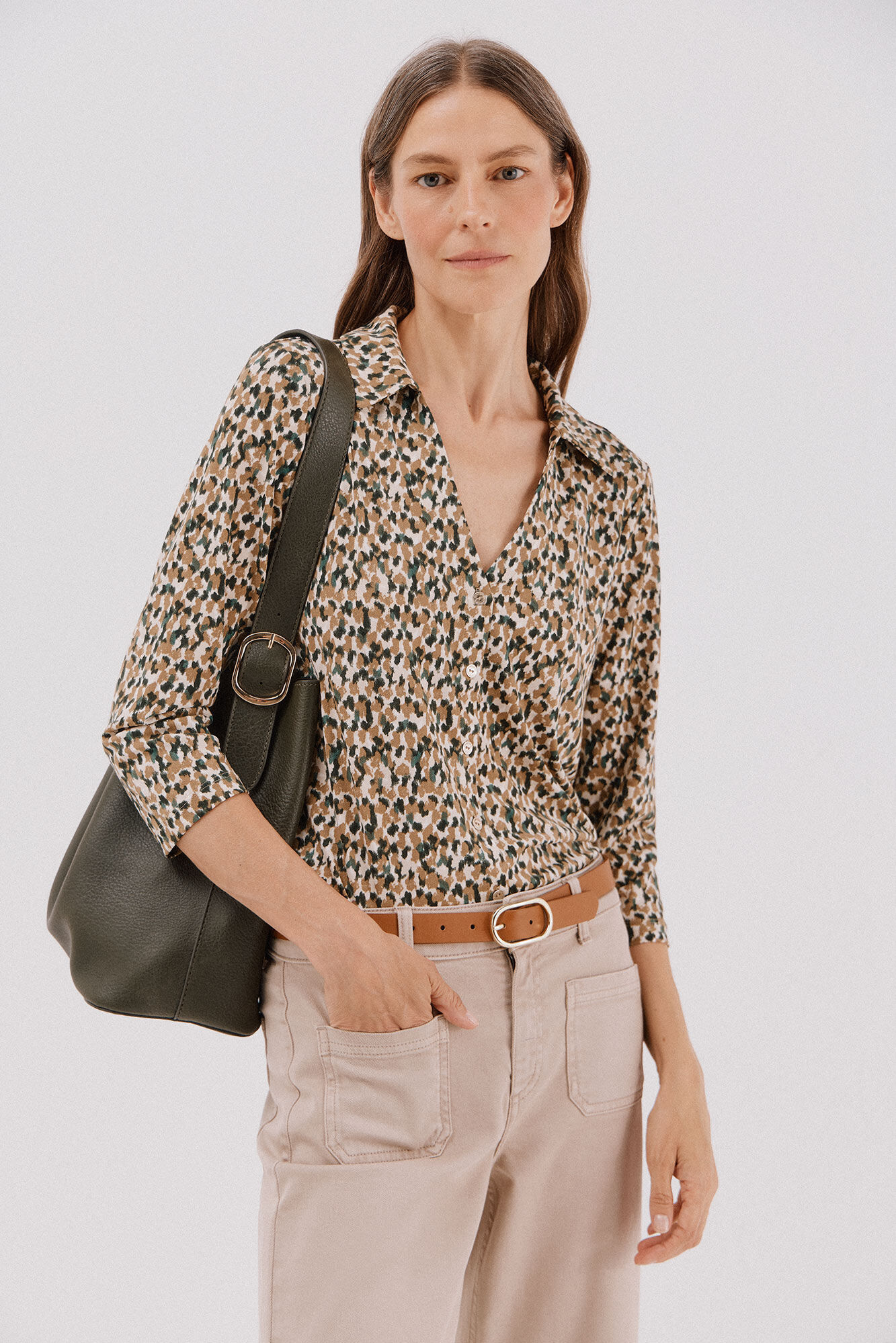 Cortefiel Elastic buttons shirt