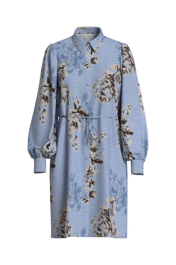 Vila Shirt dress with belt Blue
