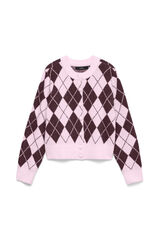Vero Moda Casaco de malha com estampado de diamantes Subiu