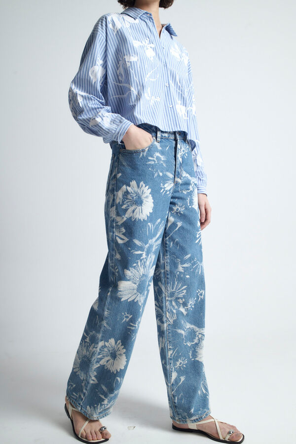 Object Jeans estampado Azul