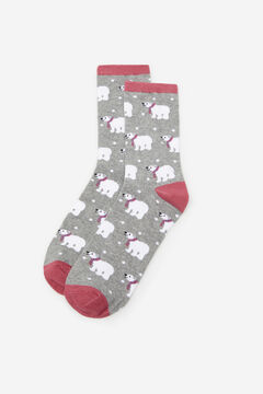 Cortefiel Long eco-friendly socks Gray