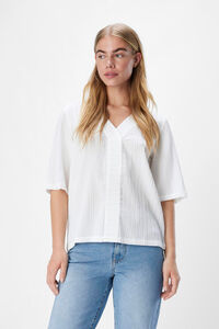 Object Top estruturado com decote em bico