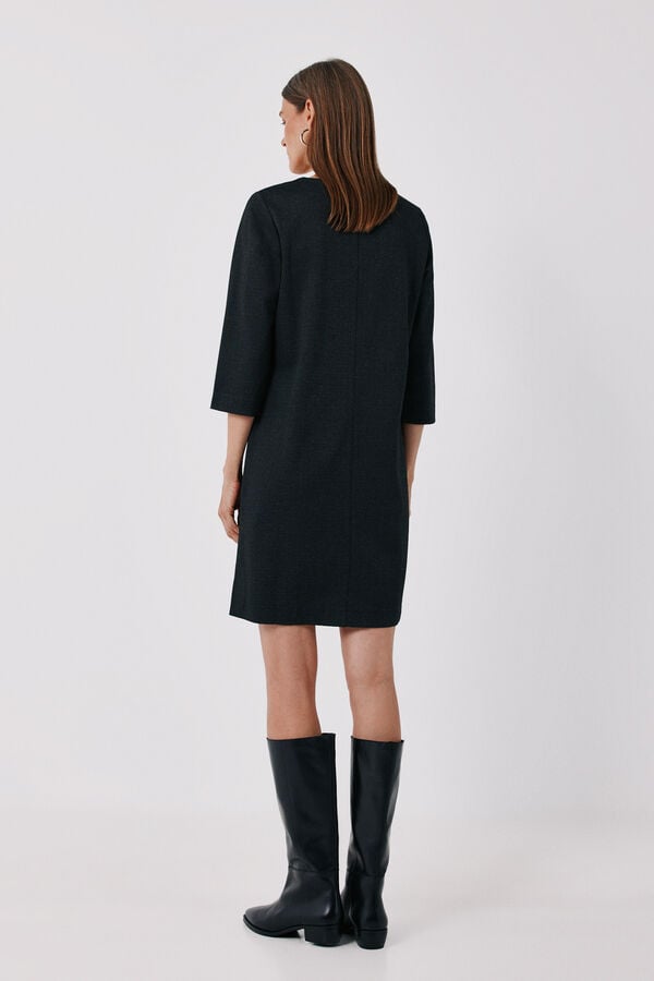 Cortefiel Elastic short dress Dark grey