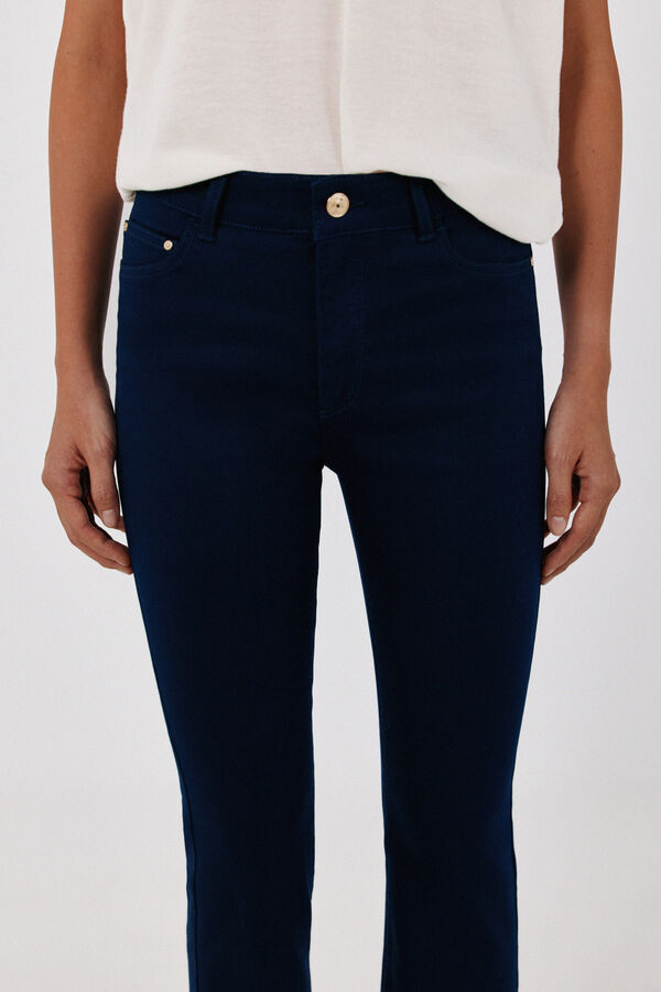 Cortefiel Sensational cropped flare jeans Blue