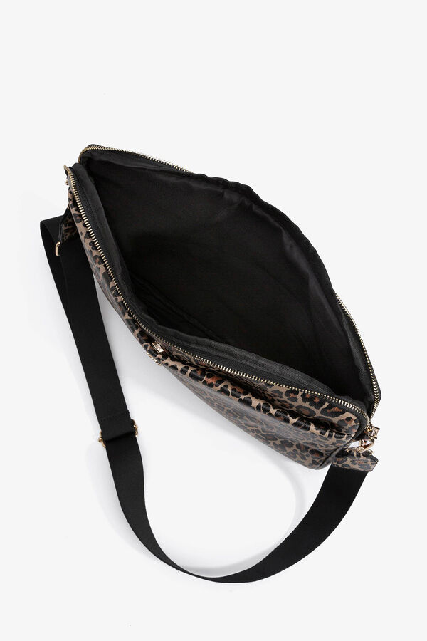 Vilanova Bolso office estampado leopardo Beige