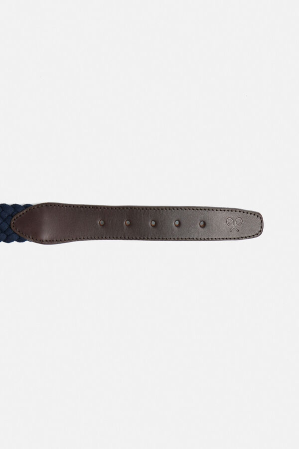 Silbon Woven belt Navy
