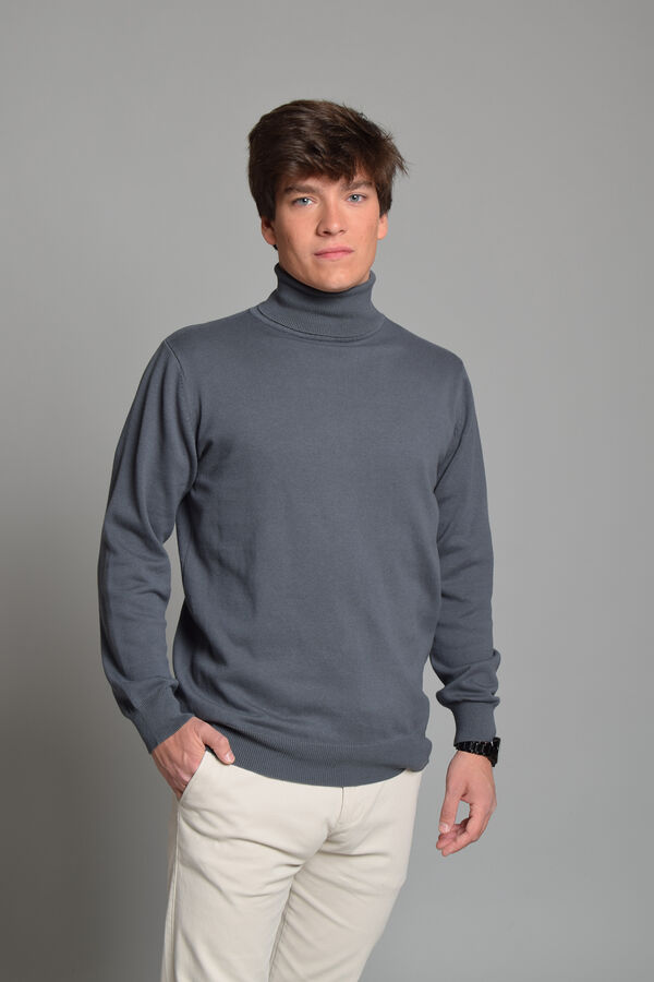 Cortefiel Polo neck jumper Green