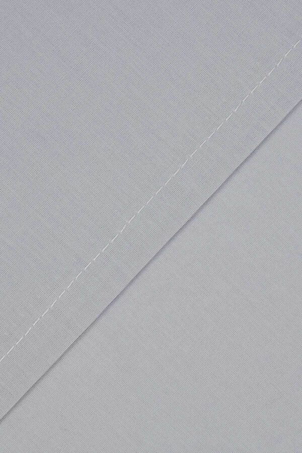 Bassols Lençol de algodão com elástico de 200 fios Cinzento