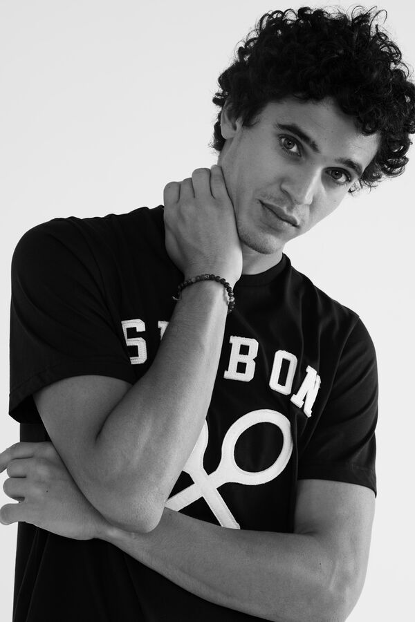 Silbon Blue racket branded T-shirt Blue