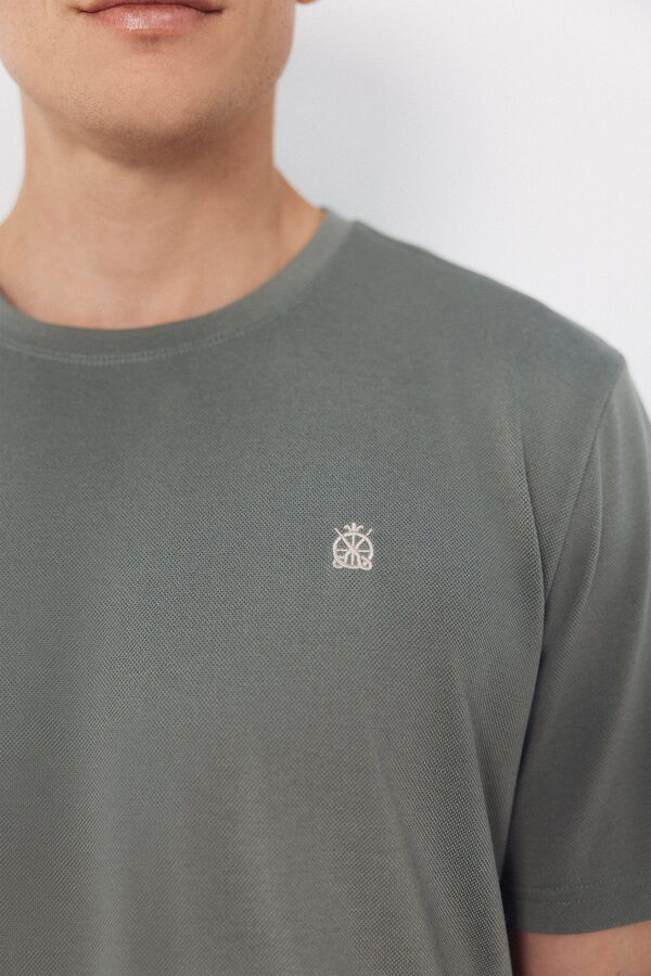 Cortefiel Coolmax&reg; T-shirt Kaki