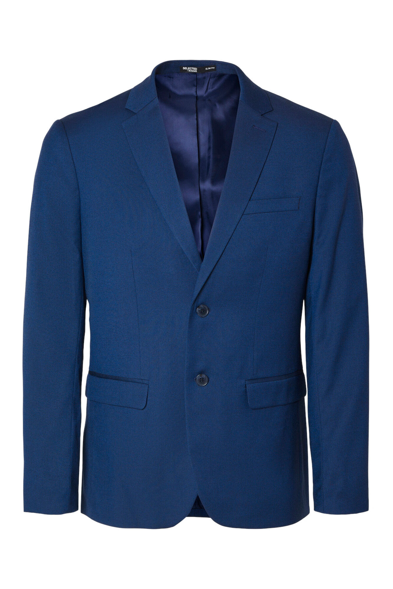 Selected Blazer de fato Slim Fit confecionado com materiais reciclados.