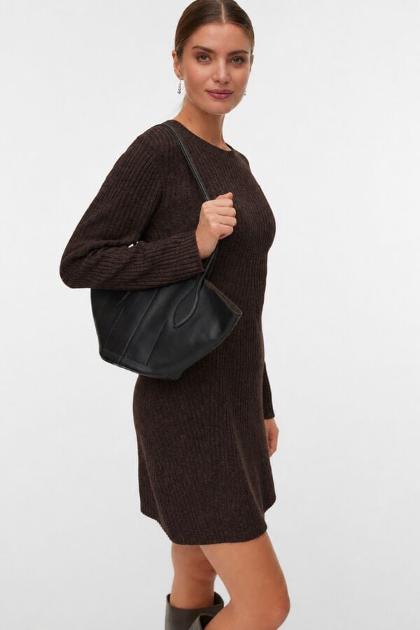 Vero Moda Knit short dress Dark brown