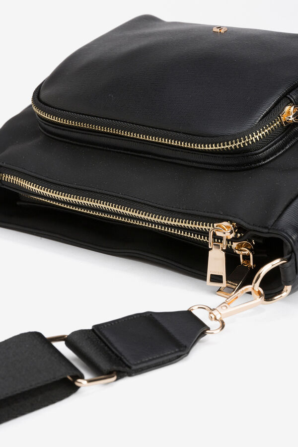 Vilanova Mala transversal com bolsos Preto