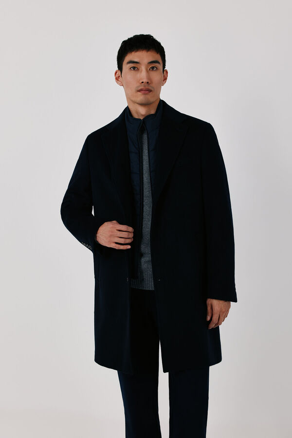 Cortefiel Coat removable lining Navy