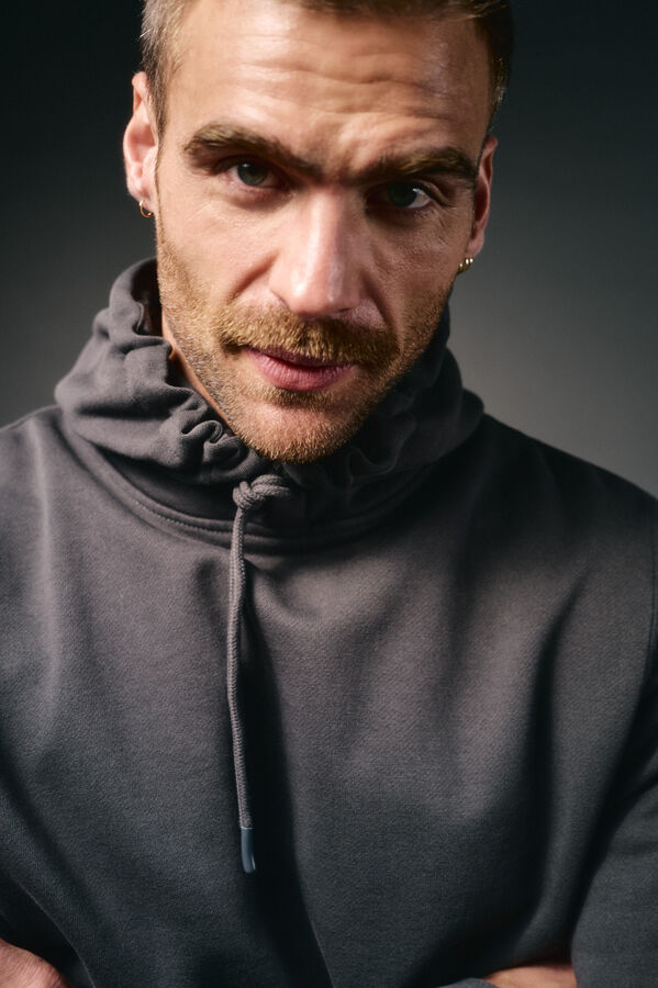 OOTO Sweatshirt com capuz Cinzento