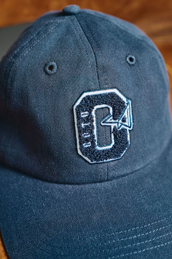 OOTO Boné com viseira de têxtil Azul