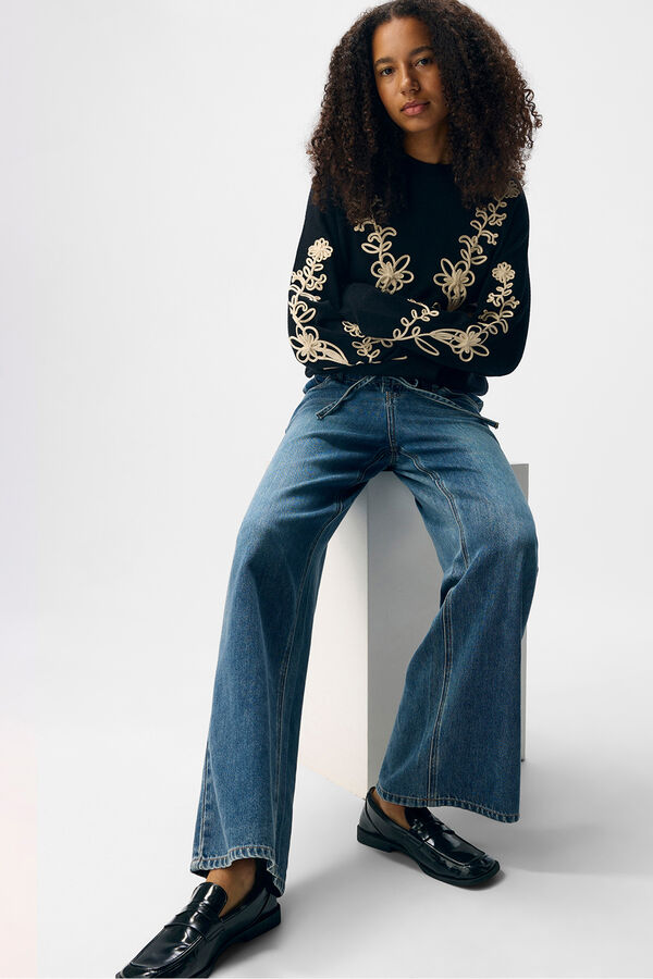 Object Calça fluidas Tencel Azul