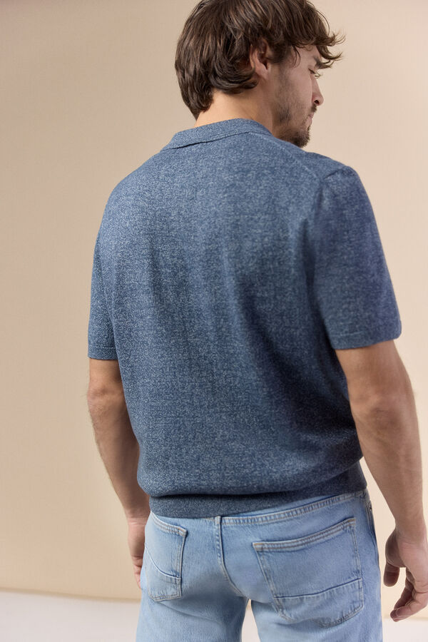 OOTO Camisola polo manga curta tor&ccedil;al Azul