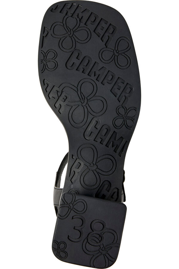 Camper Sand&aacute;lias de pele para mulher Preto