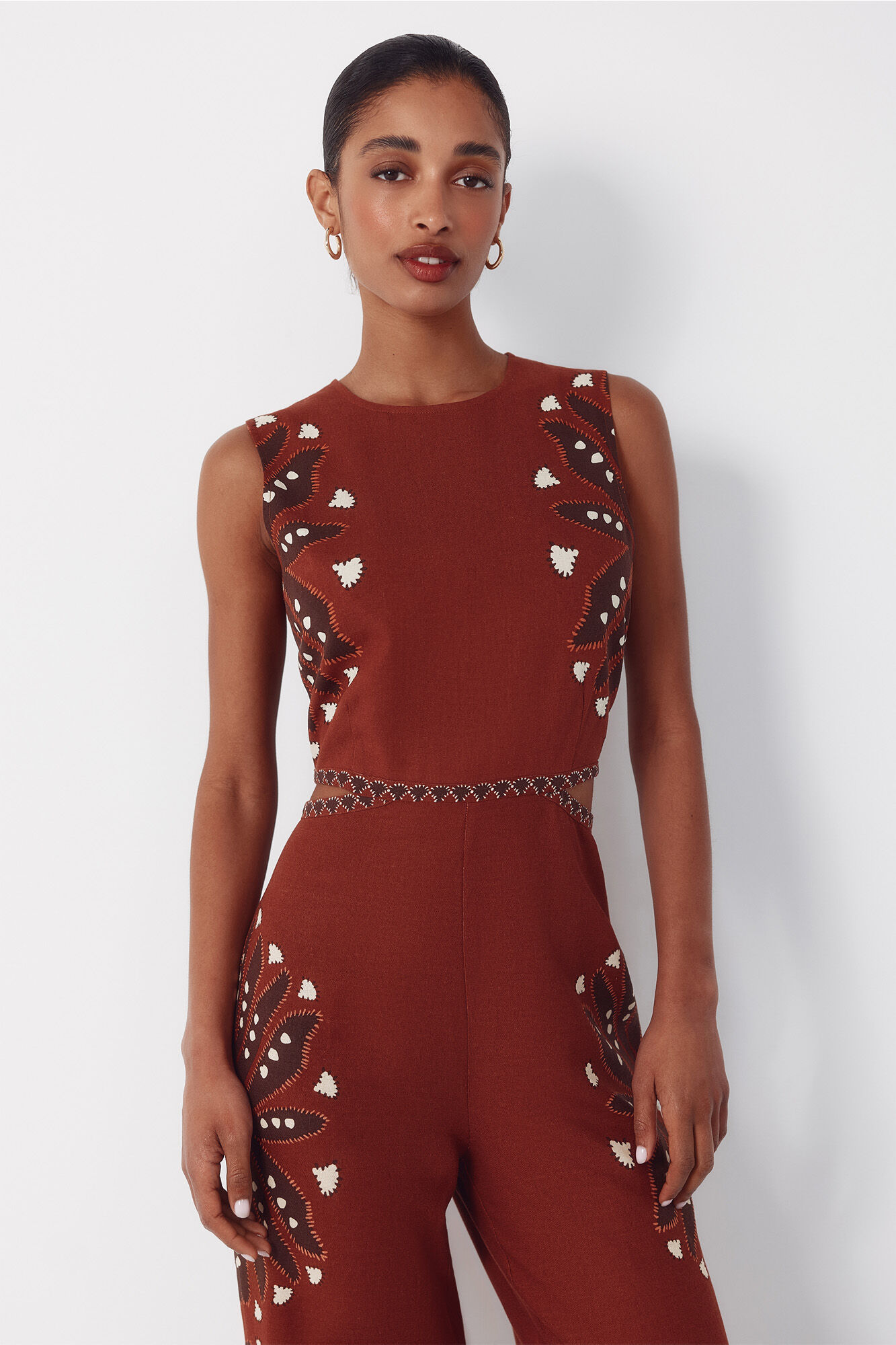 Cortefiel Printed jumpsuit