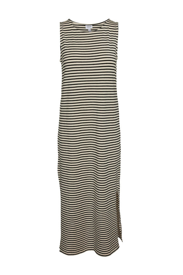 Cortefiel Tencel midi dress  Grey